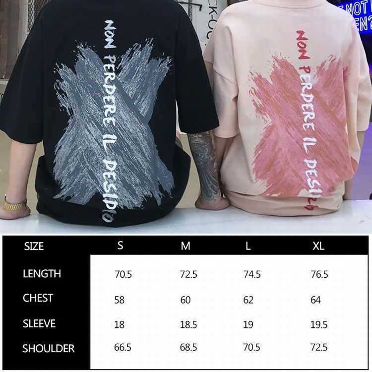 2カラー】ユニセックス メンズ/レディース ペア バックプリント 2カラー】ユニセックス メンズ/レディース ペア バックプリント