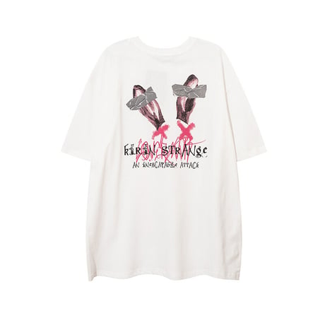 【2カラー】ユニセックス Tシャツ 半袖 バックプリント オーバーサイズ 大きめ カジュアル 韓国ファッション メンズ レディース 韓国ストリートファッション DTC-672756070324