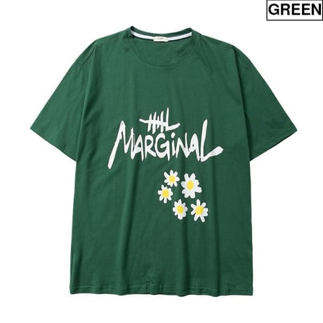 Tシャツ 半袖 メンズ レディース ユニセックス 英字 花 フラワープリント オーバーサイズ 大きいサイズ ルーズ ストリート TBN-614814663557