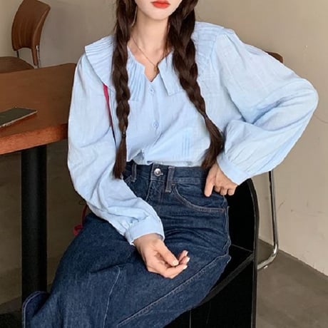 セットアップ ブラウス ＋ ベストワンピース プリーツ フロントボタン 韓国ファッション レディース 2点セット 大人可愛い ガーリー フェミニン レトロ DTC-641172143458