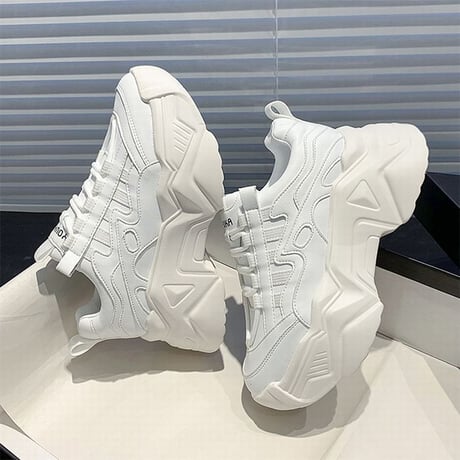 ダットスニーカー 厚底 22.0～25.0cm 厚底スニーカー スニーカー 韓国ファッション レディース シューズ カジュアル スポーツ 歩きやすい 疲れない DTC-625805284858