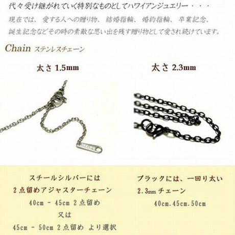 【ハワイアンジュエリー / HawaiianJewelry】 ネックレス/ネックレス プルメリア スクロール ホヌ (gps8561)
