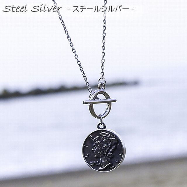 ネックレス コイン 金属アレルギー対応 マンテル マーキュリー ネックレス コイン 金属アレルギー対応 マンテル マーキュリー
