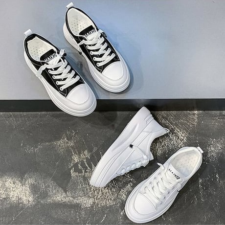 厚底 スニーカー レースアップ 5cm 韓国ファッション レディース 厚底シューズ ローカット 歩きやすい カジュアル かわいい ガーリー DTC-625324381080