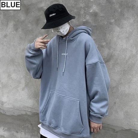 ユニセックス プルオーバー パーカー 裏起毛 韓国ファッション メンズ レディース 花びら オーバーサイズ ストリート DTC-609498793301