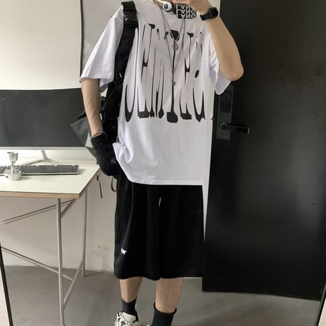 ユニセックス tシャツ 英字 オーバーサイズ トップス メンズ レディース ゆったり 大きめ カジュアル ストリートファッション DTC-642142553826