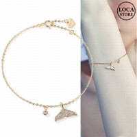フィッシュテールブレスレット キラキラ 韓国アクセサリー レディース ブレスレット フィッシュテール CZ ラインストーン 合金 シンプル アクセサリー DTC-600460048346