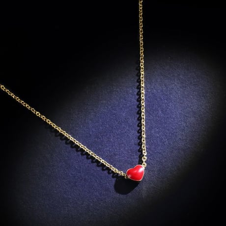 ネックレス レディース ハート ゴールド 合金 金メッキ シンプル ペンダント パーティー 人気 アクセサリー ジュエリー 可愛い かわいい チェーン付 (DTC-558392617452)