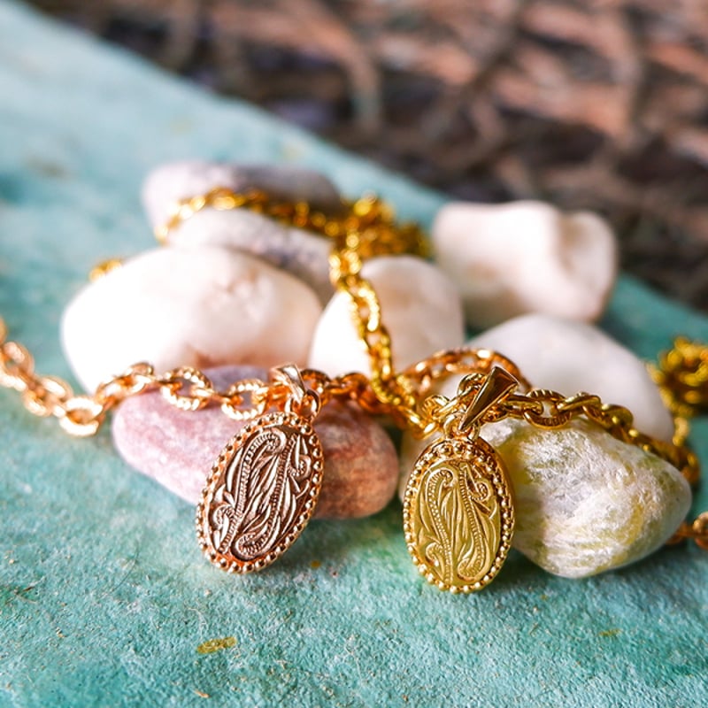 ハワイアンジュエリー アンクレット 金属アレルギー対応 刻印可能