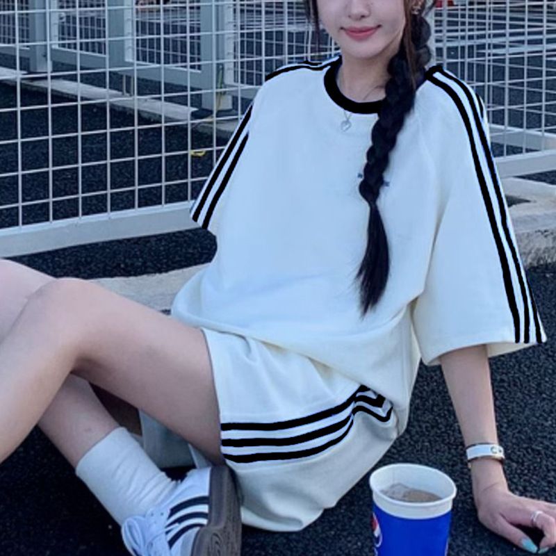 セットアップ 2点セット サイドライン tシャツ ショートパンツ