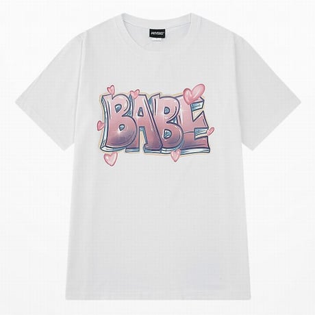 【2カラー】 ユニセックス Tシャツ 半袖 ハート 英字 プリント オーバーサイズ カジュアル 韓国ファッション メンズ レディース 韓国ストリートファッション DTC-646846731043