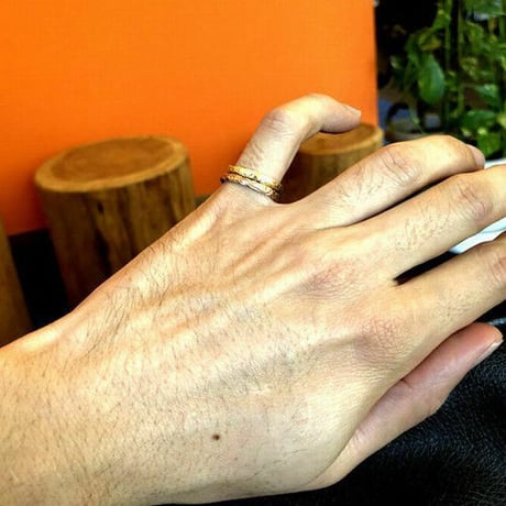 ハワイアンジュエリー リング プリメリア ホヌ 金属アレルギー対応 指輪 K14コーティング サージカルステンレス メンズ レディース インスタ grs8628