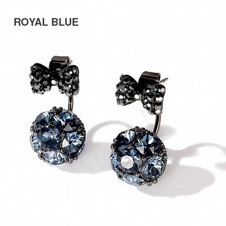 ピアス リボン CZ キラキラ 韓国アクセサリー キャッチ CZ キュービックジルコニア 合金 シルバー925 アクセサリー DTC-559637702621