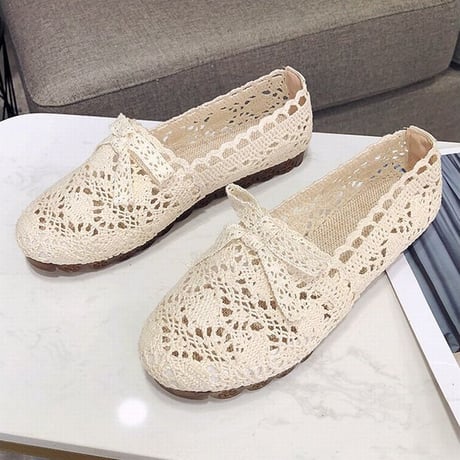 パンプス メッシュ フラットシューズ ぺたんこ 韓国ファッション レディース ラウンドトゥ フラットパンプス メッシュシューズ フラット キュート 通気性 歩きやすい 617528763248