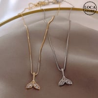 ネックレス フィッシュテール チェーン付き CZ シンプル ペンダント クラビクルチェーン 合金 アクセサリー ジュエリー DTC-596403997883_617677161626
