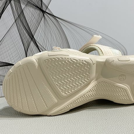 スポーツサンダル 厚底 スポサン 6.0cm 韓国ファッション レディース サンダル ベルト マジックテープ フラットサンダル 厚底サンダル フラット かわいい 歩きやすい 618070603594