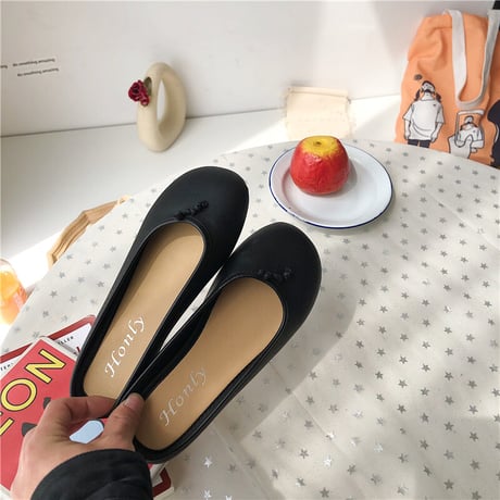 フラットパンプス リボン ラウンドトゥ 韓国ファッション レディース ぺたんこ パンプス ローファー スリッポン フラットシューズ キュート 痛くない かわいい 歩きやすい 589690790608