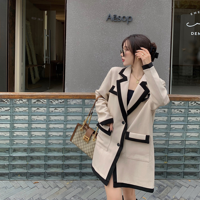 韓国スタイル ウールタッチ ジャケット お洒落 綺麗め 2色 fit=scale-down,w=1200