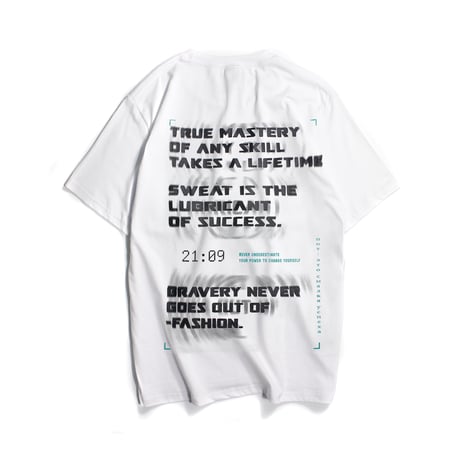 ユニセックス Tシャツ 半袖 ファントムレタープリント ラウンドネック オーバーサイズ トップス 大きめ カジュアル ストリートファッション DTC-640595956534