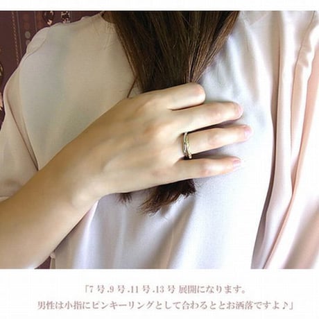 【ハワイアンジュエリー / HawaiianJewelry】 2連リング 金属アレルギー対応 指輪 シルバー ブラック ピンクゴールド イエローゴールド サージカルステンレス (grs8363)