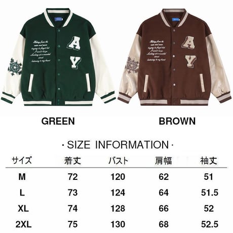 ユニセックス スタジャン 刺繍 オーバーサイズ 長袖 アウター ジャケット レトロ 韓国ファッション メンズ レディース カジュアル ストリートファッション DTC-683510664656