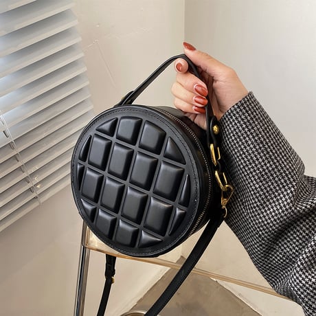 サークルバッグ ショルダーバッグ ハンドバッグ 丸型 ミニバッグ サブバッグ 肩掛け 斜め掛け かわいい シンプル レトロ DTC-638271097114
