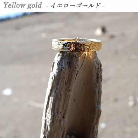 ※数量限定 3mmタイプ ハワイアンジュエリー 指輪 リング メンズ レディース プルメリア スクロール ホヌ サージカル ステンレス 金属アレルギー対応 インスタ (ropr04-3mm)