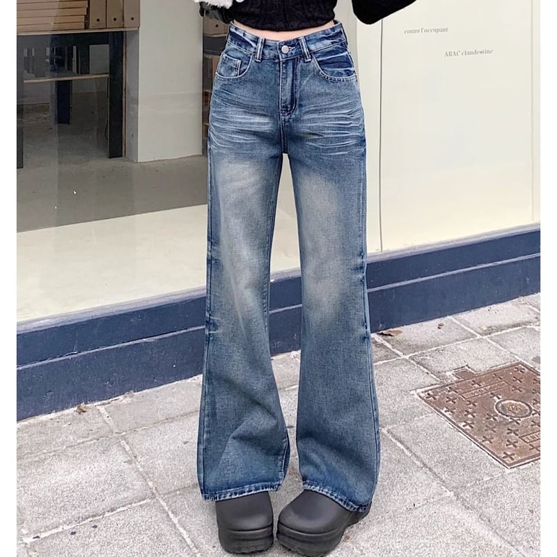 【着用5回】LOEWE デニム　34　ドレープジーンズ ハンガー付 着用5回】LOEWE デニム 34 ドレープジーンズ ハンガー付 着用5回