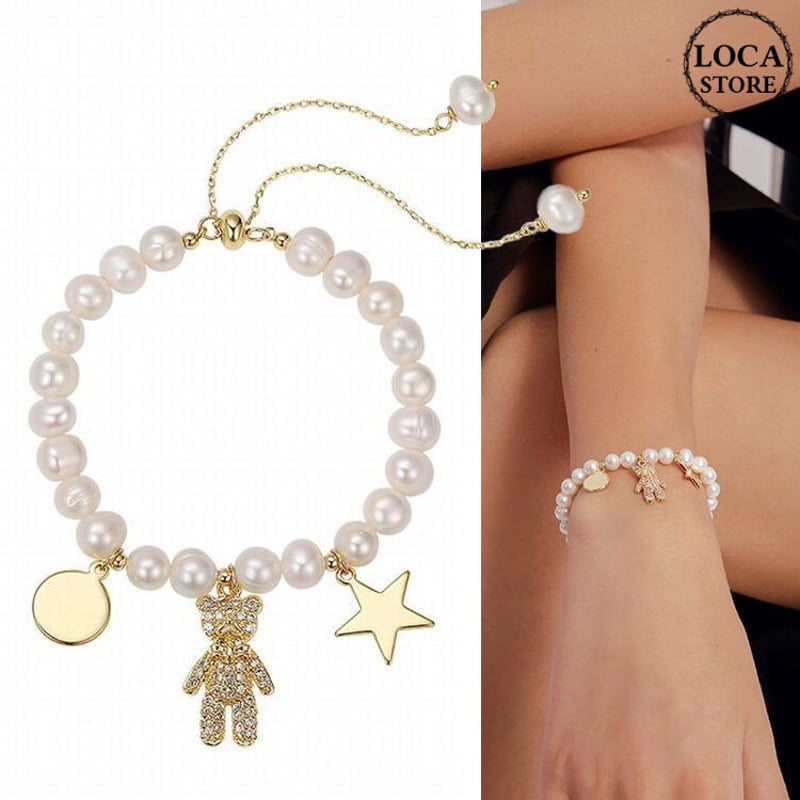 ちーはん様　くまちゃんブレスレットとまりも水晶バングル ちーはん様 くまちゃんブレスレットとまりも水晶バングル ちーはん