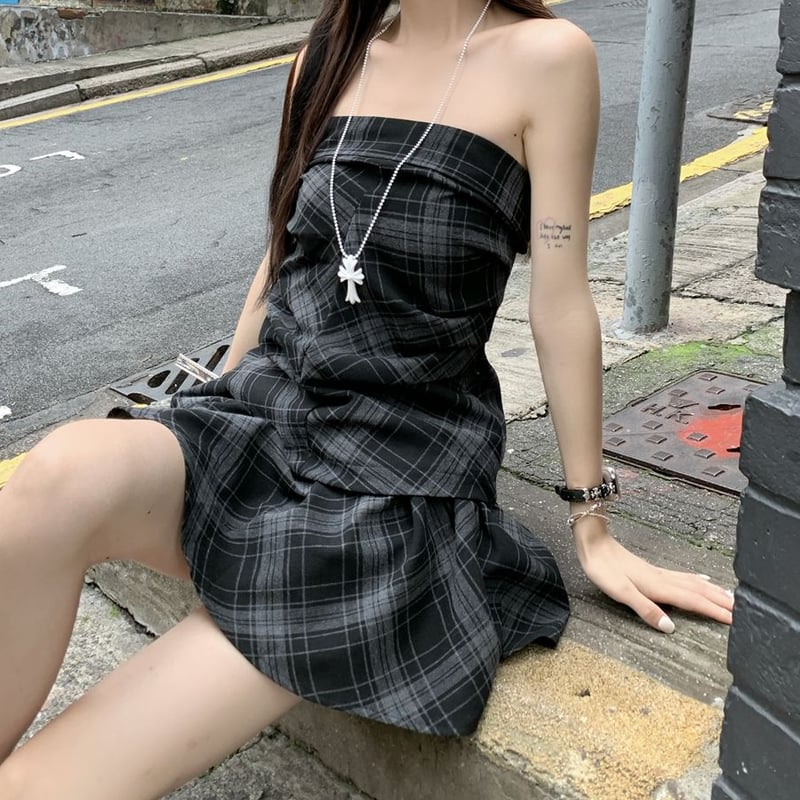 ジャンティ　トップス　カナエダンスブラックドット柄スカートセットアップM 楽天市場】セットアップ 黒 赤 ブラック ワインレッド チェック柄