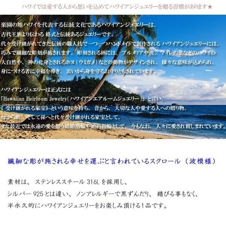 ハワイアンジュエリー リング 指輪 サージカルステンレス ロープ バンブー 竹 メンズ レディース ペア インスタ (grs8647)