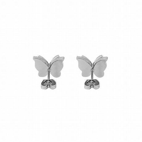 両耳 ピアス バタフライ 蝶々 キャッチ メンズ レディース シルバー 合金 アクセサリー DTC-623332905476