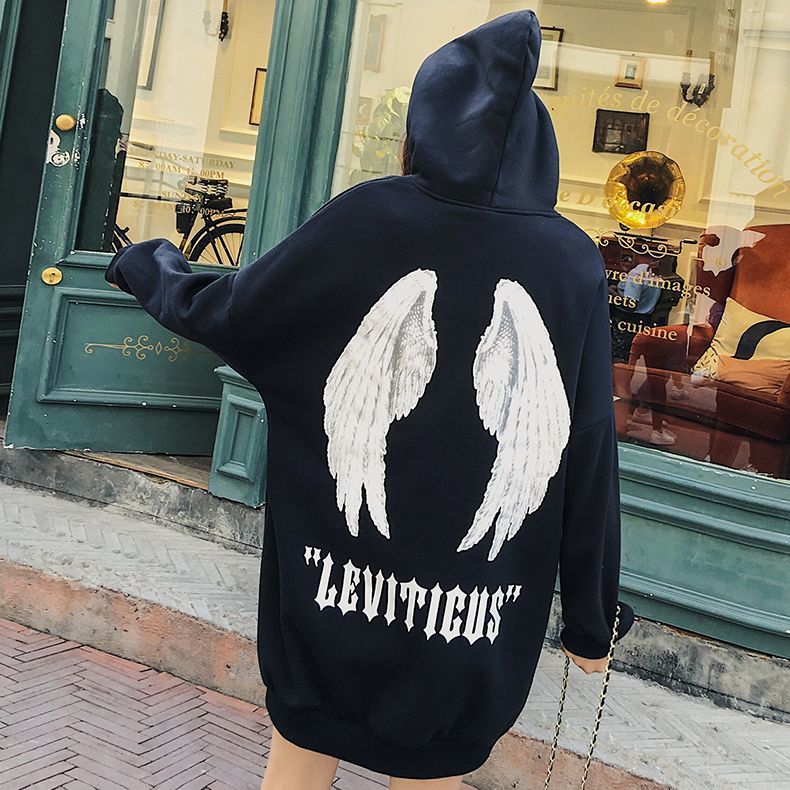 天使の羽 モチーフ プルオーバー パーカー 韓国 ファッション  