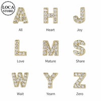 A～Z 片耳用 イニシャル スタッドピアス アルファベット 英字 キャッチ式ピアス 合金 シルバー925 金メッキ アクセサリー ジュエリー DTC-651087823187
