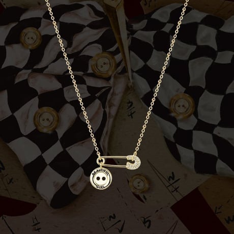 スターリングシルバー ネックレス レディース セーフティーピン 安全ピン シルバー925 チェーン付 シンプル アクセサリー (DTC-586920995424)