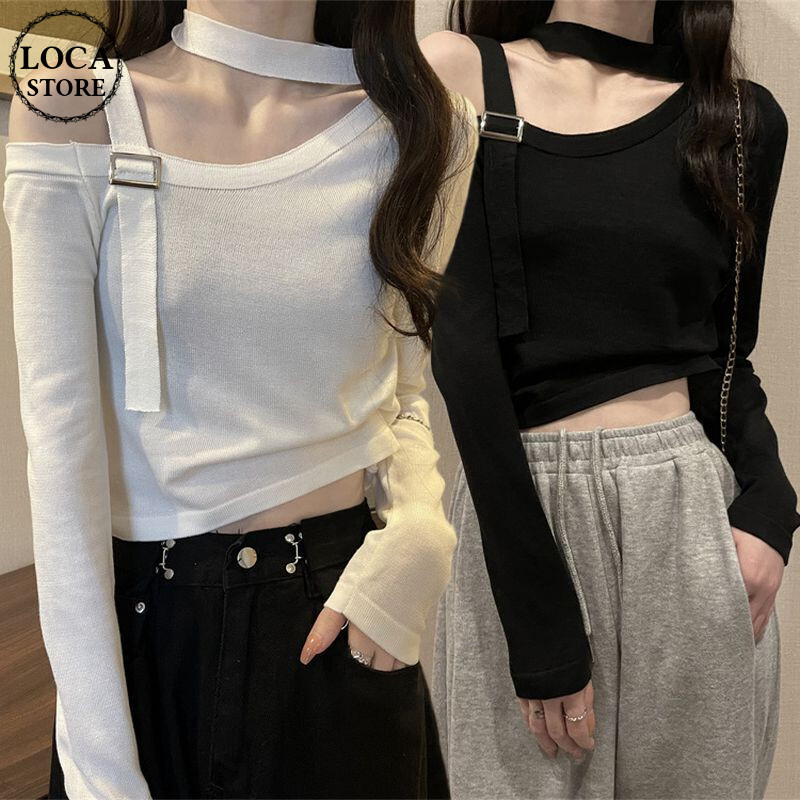 タグ付き❕ANDWANG アンドオフショルダービジュートップス カットソー ワンショルダー tシャツ ニット トップス カットソー オフ