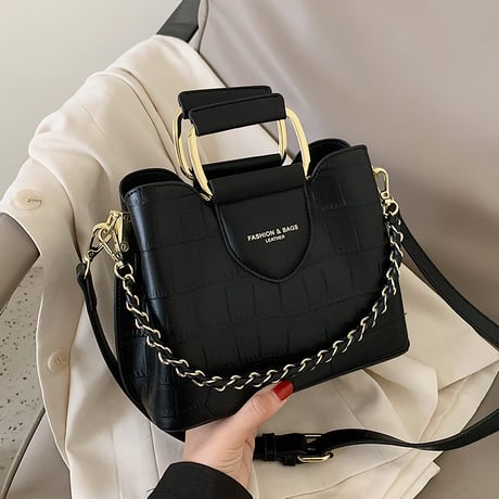 2WAY ハンドバッグ ショルダーバッグ ファスナー ミニバッグ スクエアバッグ バッグ 鞄 レトロ ブラック ホワイト ブラウン ワインレッド DTC-625751564330