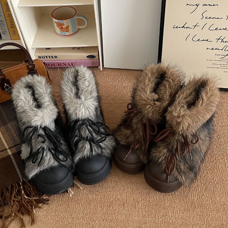 ファー ショートブーツ Many Wayファーショートブーツ ｜ LIZ