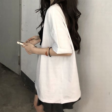 セット商品 ハートカット Tシャツ 半袖 キャミソール いちご柄 ゆったり ルーズ 韓国ファッション レディース 大人可愛い ガーリー カジュアル DTC-678925875076