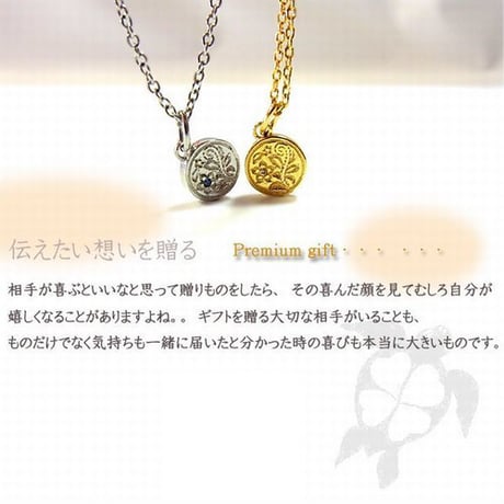 ハワイアンジュエリー 12石の誕生石から選べる ネックレス 金属アレルギー対応 プルメリア スクロール レディース メンズ サージカルステンレス ※刻印可能商品 anip01