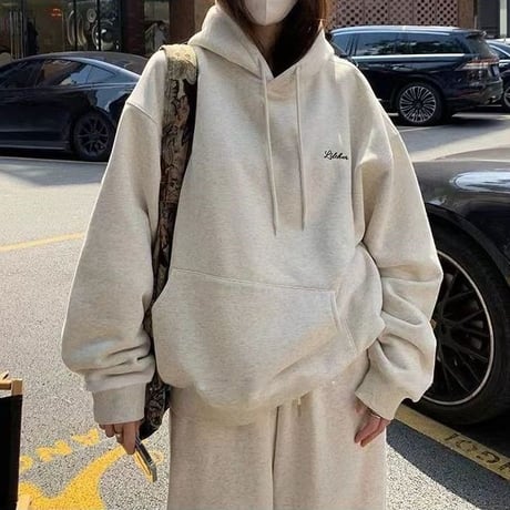 セットアップ 上下セット スウェット プルオーバー パーカー パンツ オーバーサイズ 長袖 レトロ 韓国ファッション レディース 大人可愛い ガーリー カジュアル DTCA-828394298944
