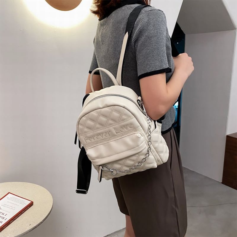 2カラー】 バックパック ミニバッグ チェーン付き リュック 2カラー】 バックパック ミニバッグ チェーン付き リュック