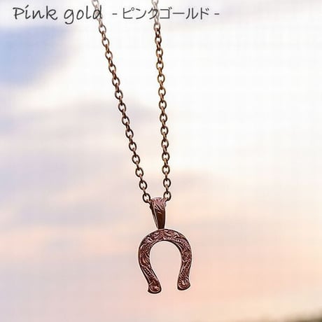 ハワイアンジュエリー ネックレス 金属アレルギー対応 ミニチュア ホースシュー 馬蹄 スクロール 波 メンズ レディース サージカルステンレス インスタ アクセサリー インスタ gps81340
