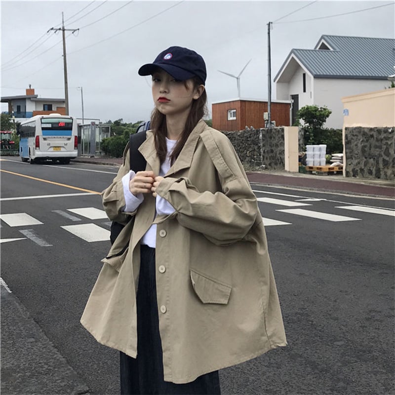 レディース ジャケット トレンチコート ミドル丈 トレンチ ミドル 