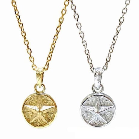 ハワイアンジュエリー ネックレス 金属アレルギー対応 星 スター メダル コイン スクロール 波 メンズ レディース サージカルステンレス アクセサリー gps81007