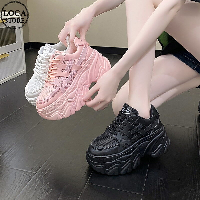 ダッドスニーカー 厚底 メッシュ メタリック 韓国 r3-145 ダッドスニーカー 厚底 22.0~24.5cm シューレース メッシュ