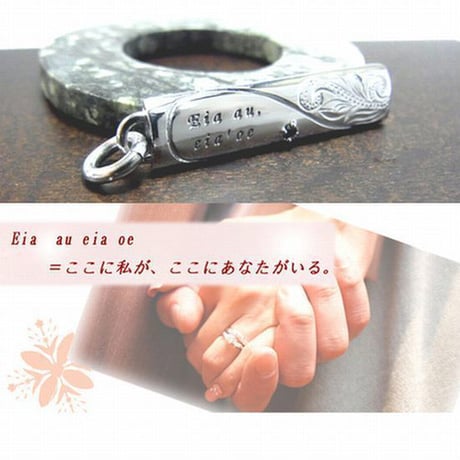 ハワイアンジュエリー HawaiianJewelry プレートネックレス 金属アレルギー対応 プルメリア キュービックジルコニア メンズ レディース サージカルステンレス Gps8779-8780