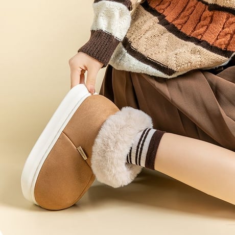 ムートンブーツ ショートブーツ 23.0～25.5cm ショート丈 ブーツ もこもこ ファーブーツ カジュアル かわいい 歩きやすい 韓国ファッション レディース DTC-738247243850