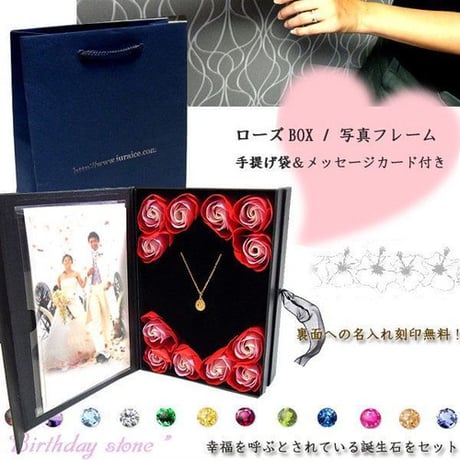 ハワイアンジュエリー 12石の誕生石から選べる ネックレス 金属アレルギー対応 プルメリア スクロール レディース メンズ サージカルステンレス ※刻印可能商品 anip01