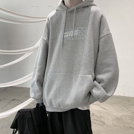 ユニセックス パーカー プルオーバー バックプリント オーバーサイズ 大きめ 長袖 韓国ファッション メンズ レディース カジュアル ストリート系 DTC-653346797279